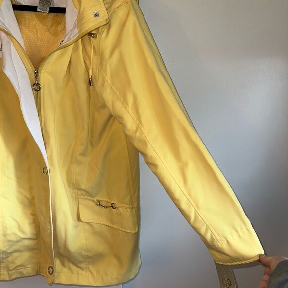 Studio Works Women’s Sunshine Yellow Zipper Coat Jacket Small NWT - Picture 5 of 13